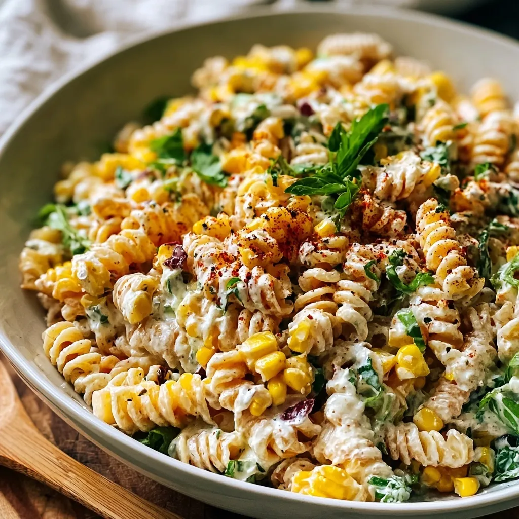 Creamy Street Corn Pasta Salad