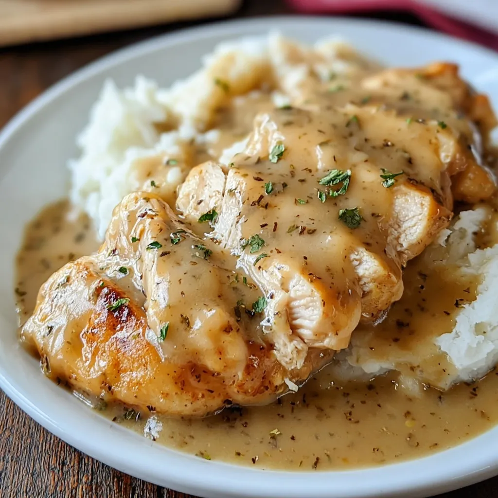 Easy Crockpot Chicken and Gravy