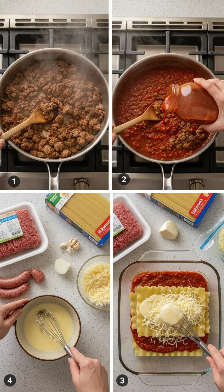 Easy Meat Lasagna Recipe Step-by-Step
