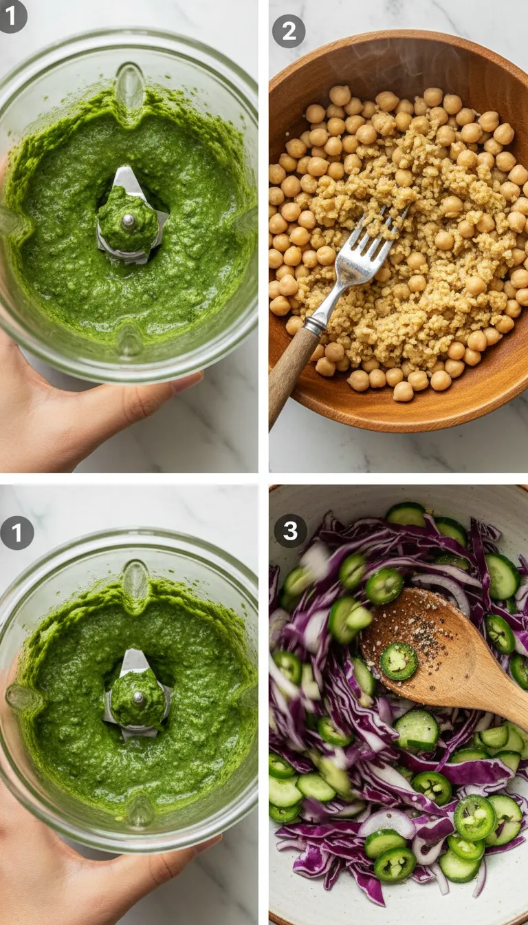 Green Goddess Salad Sandwich Step-by-Step