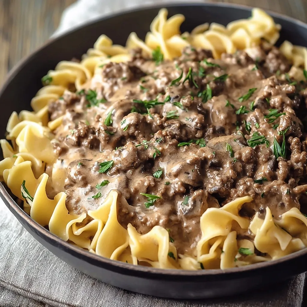 Ground Beef Stroganoff