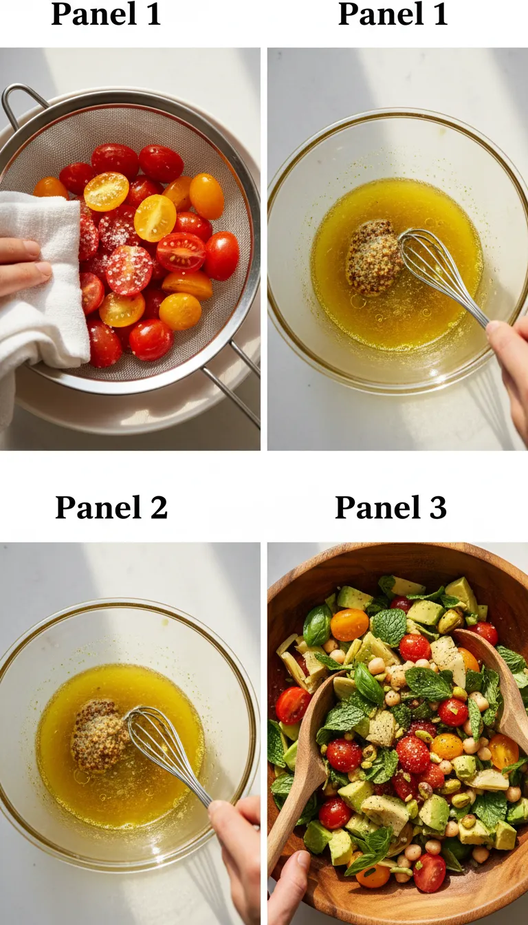 High-Protein Tomato & Basil Salad Step-by-Step