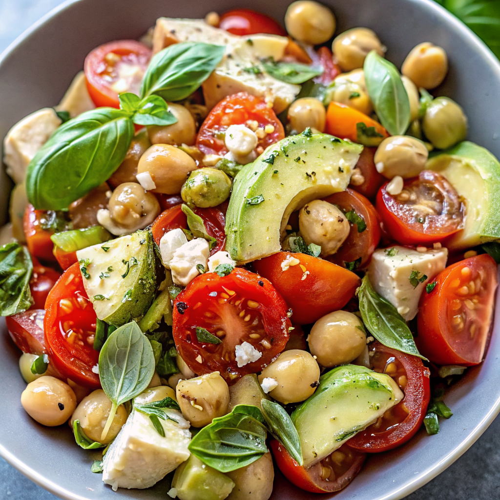 High-Protein Tomato & Basil Salad