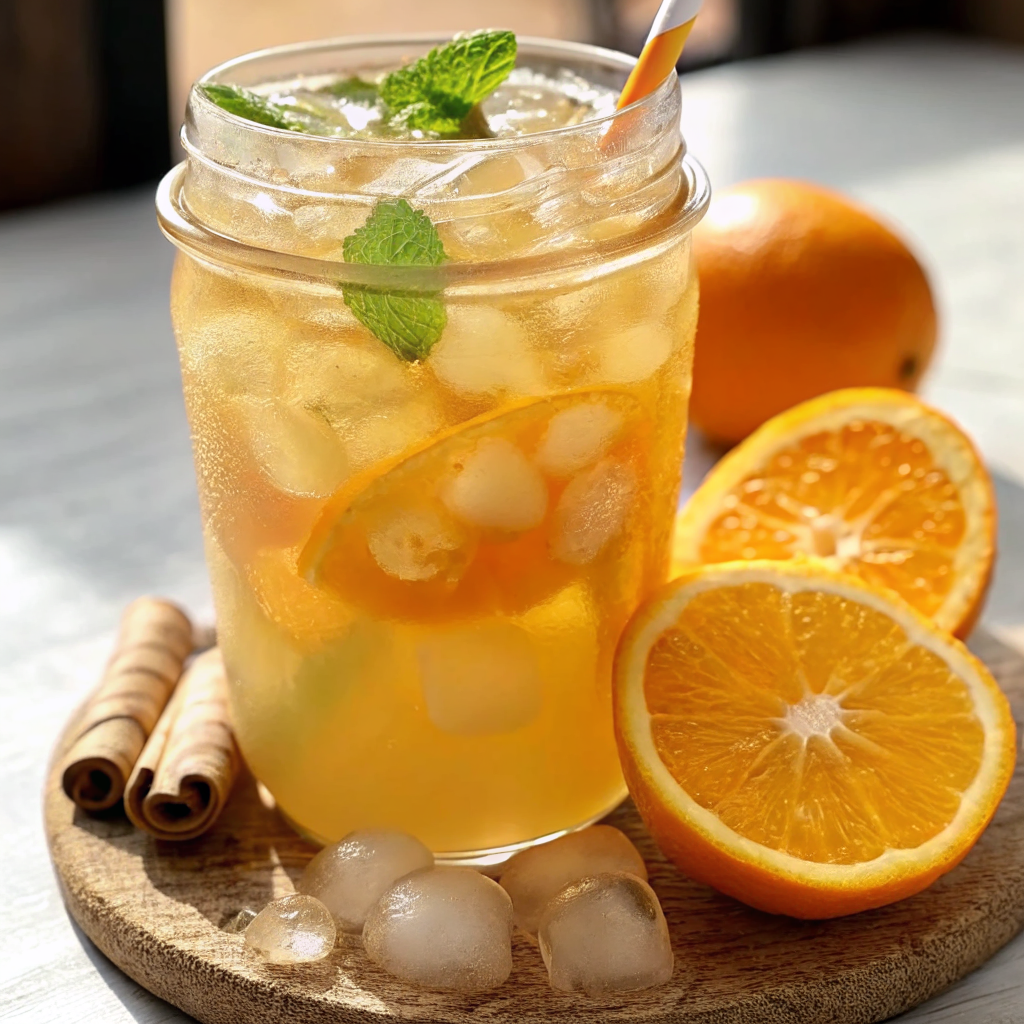 Iced Orange Ginger Green Tea