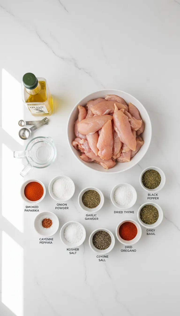 Air Fryer Chicken Tenders (No Breading) Ingredients