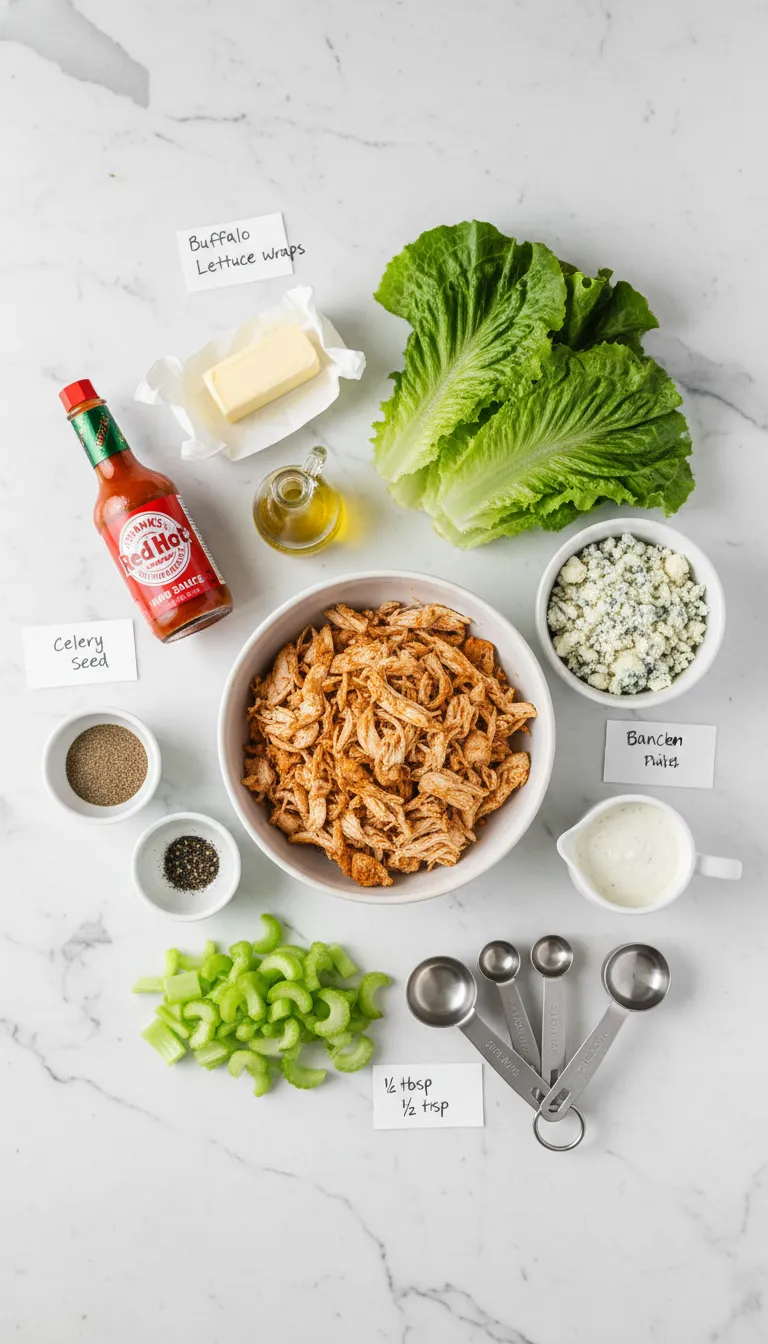 Buffalo Chicken Lettuce Wraps Ingredients