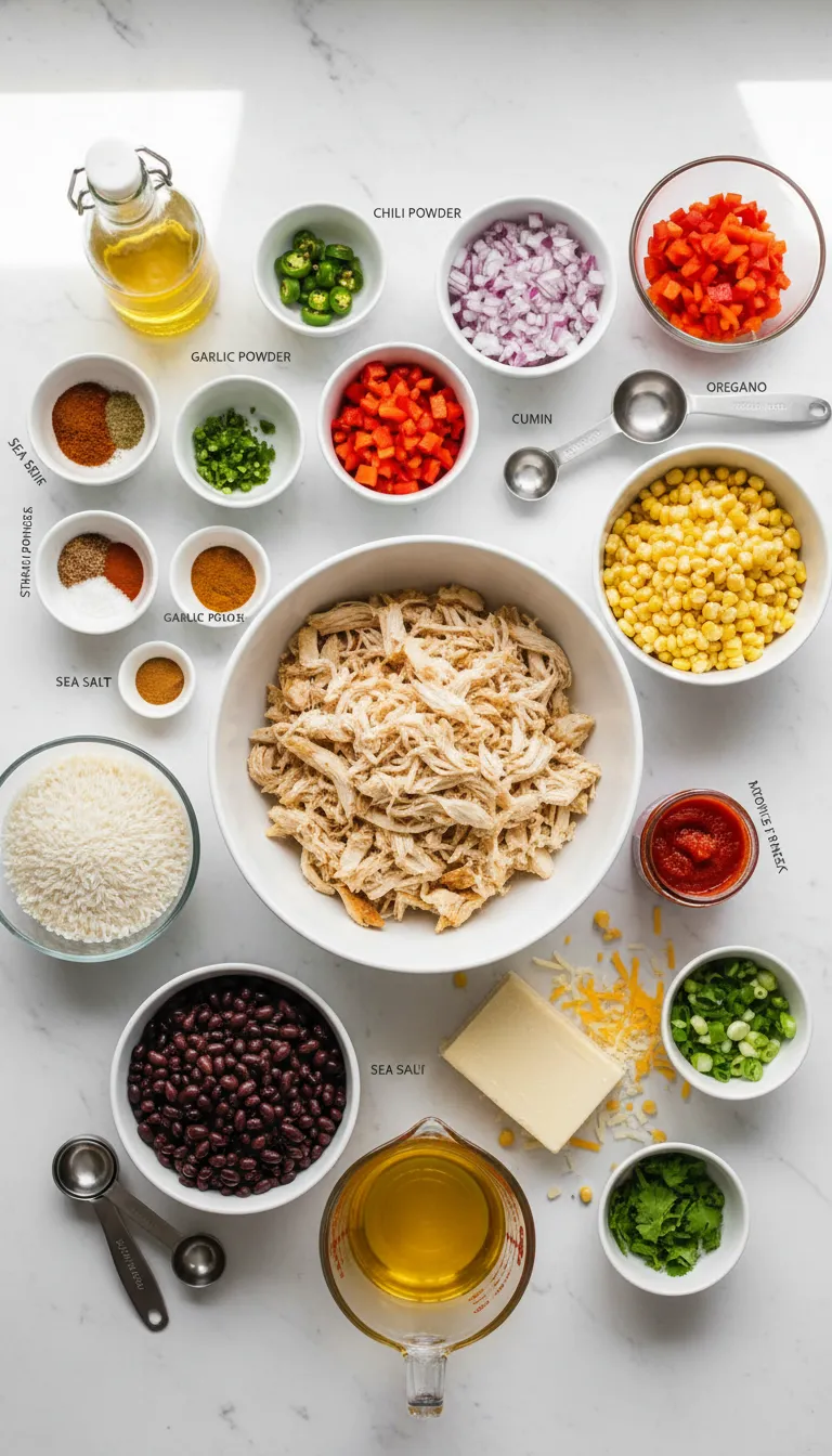 Chicken Burrito Casserole Ingredients