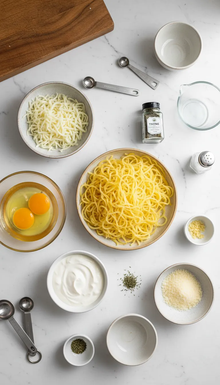 Creamy Spaghetti Squash Au Gratin Ingredients