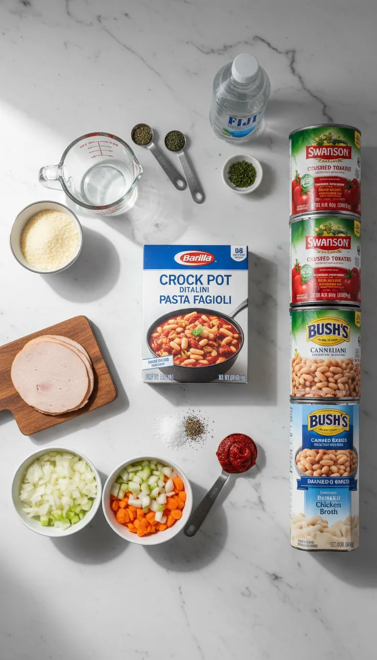 Crock Pot Pasta Fagioli Ingredients