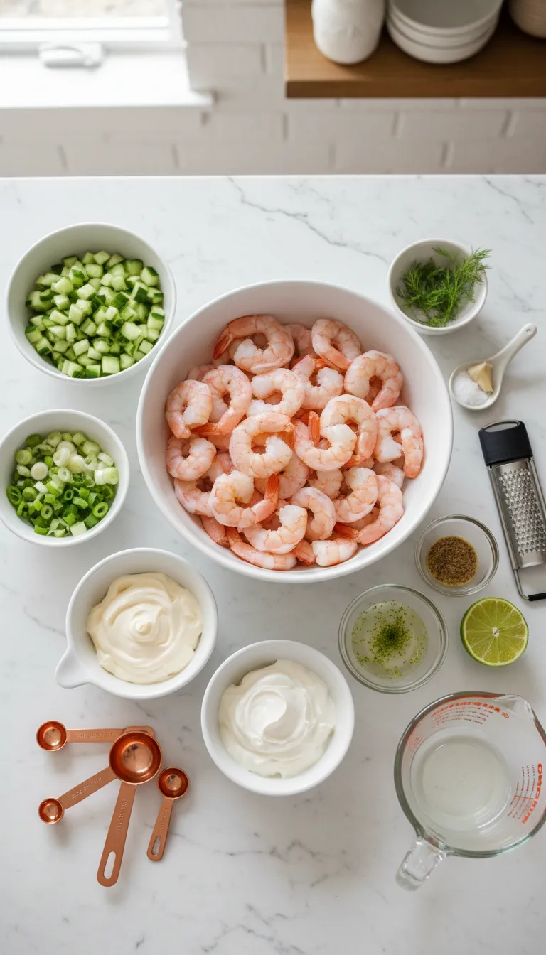 Cucumber Shrimp Salad Ingredients