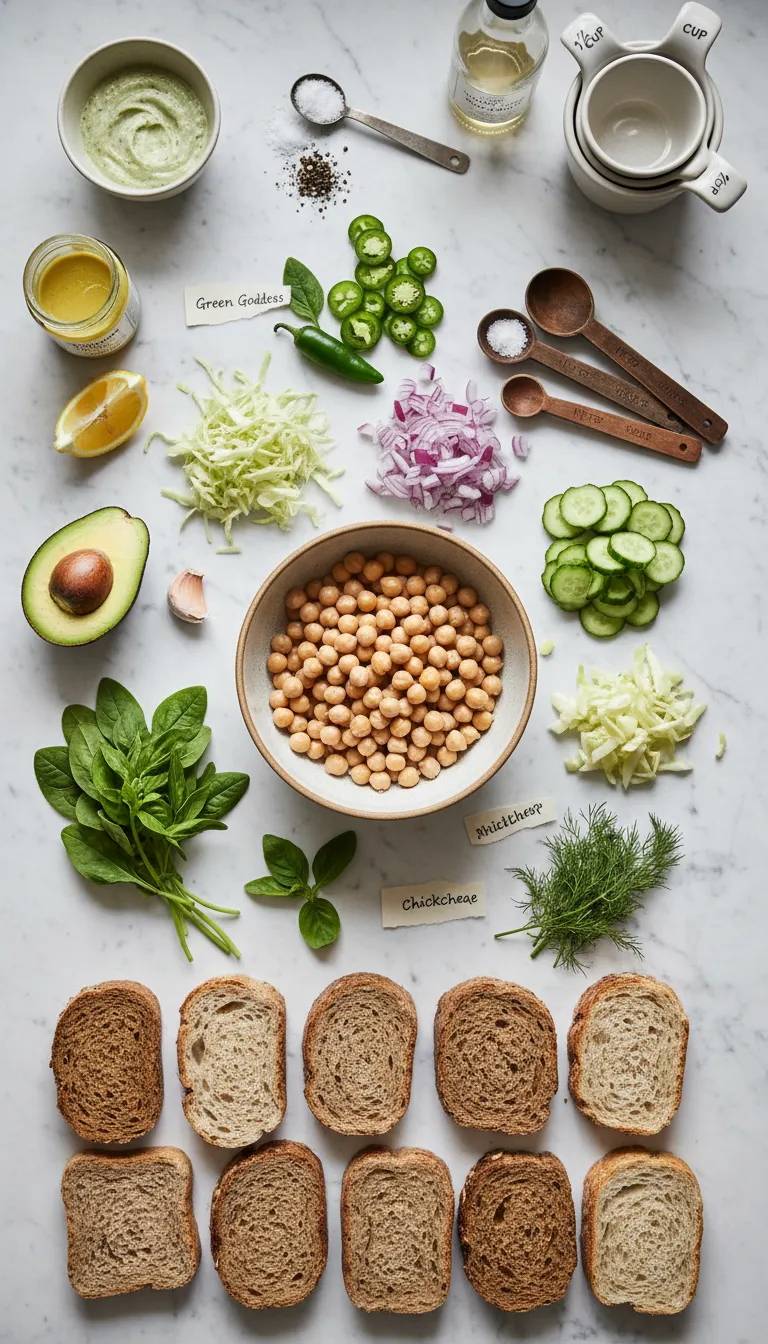 Green Goddess Salad Sandwich Ingredients