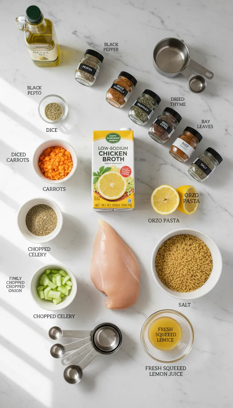 Lemon Chicken Soup Recipe Ingredients