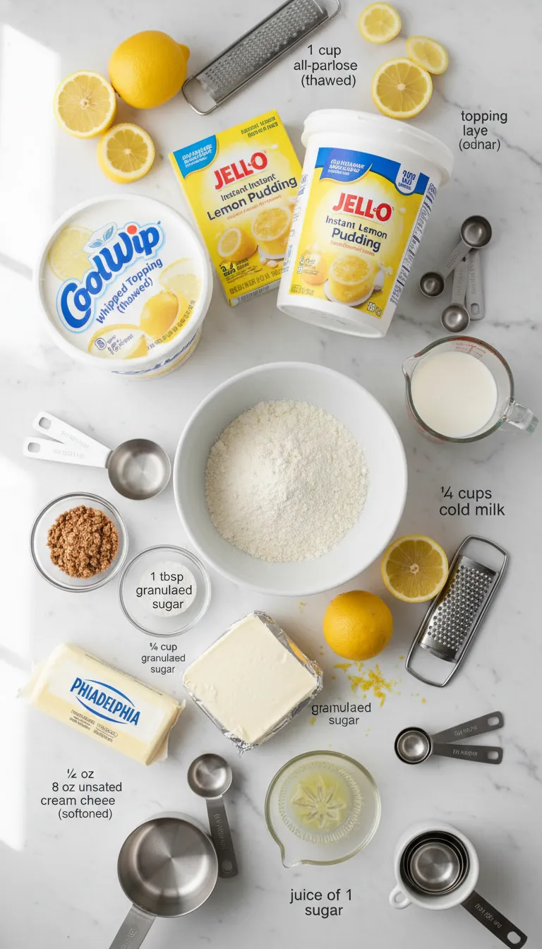 Lemon Lush Cake Ingredients