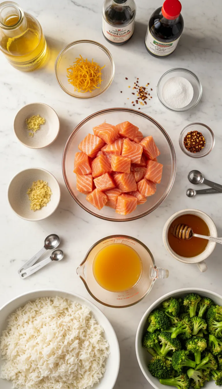 Pan Fried Orange Salmon Ingredients