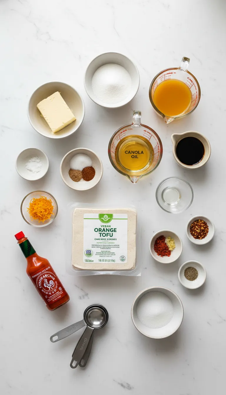 Vegan Orange Chicken (Tofu) Ingredients