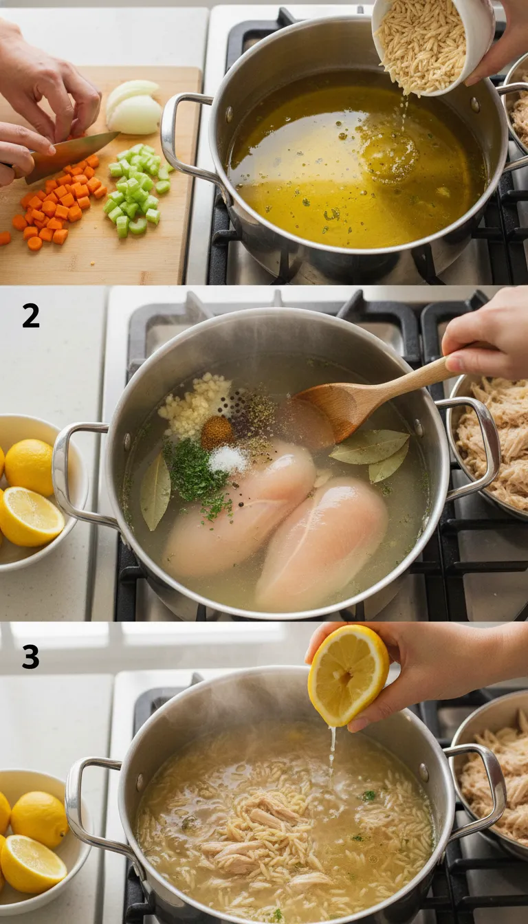 Lemon Chicken Soup Recipe Step by Step