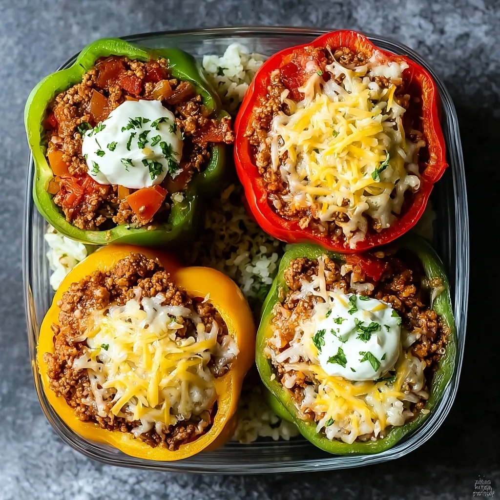 Meal Prep Unstuffed Pepper Bowls
