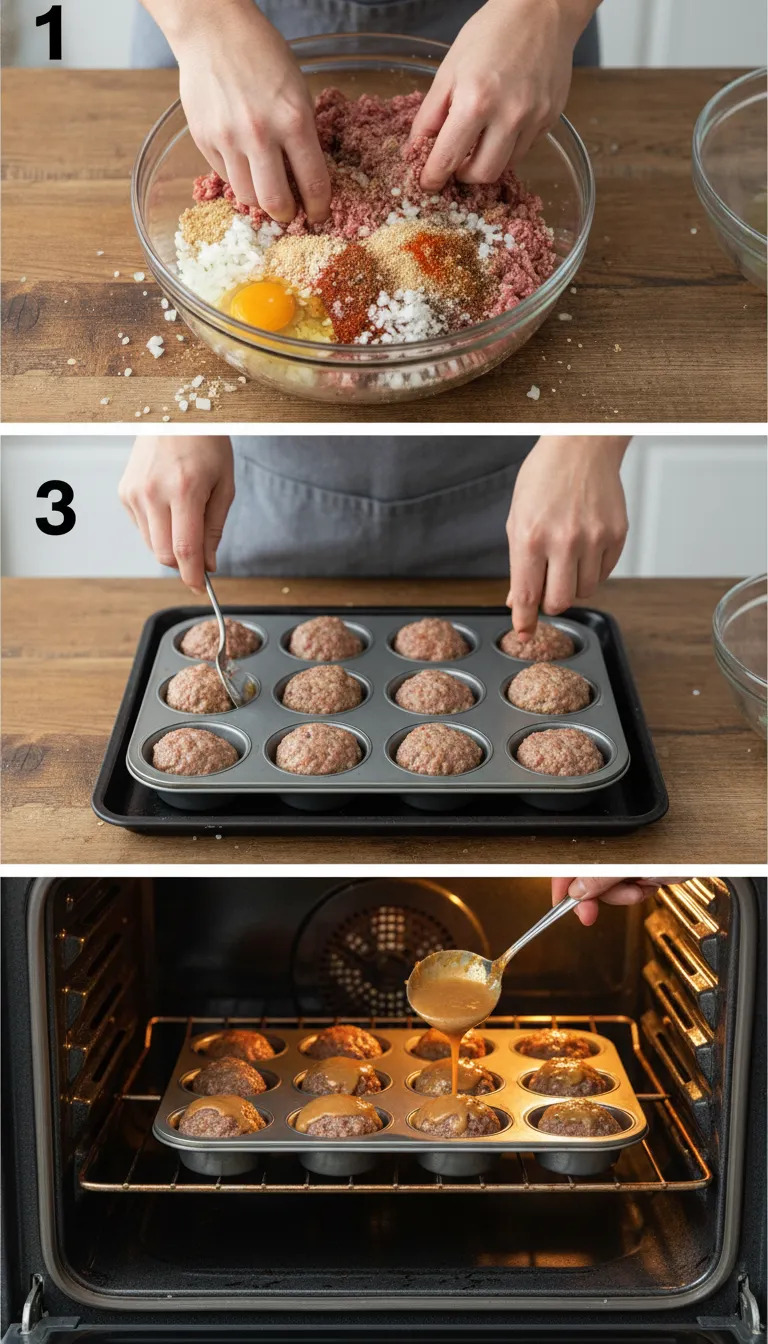 Mini Meatloaf Recipe Step-by-Step