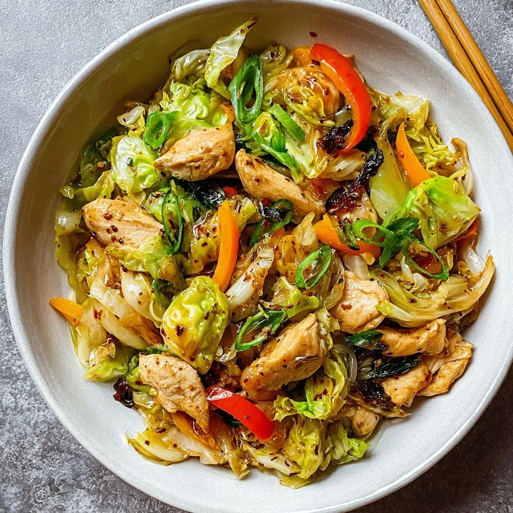 Quick Chicken Cabbage Stir-Fry