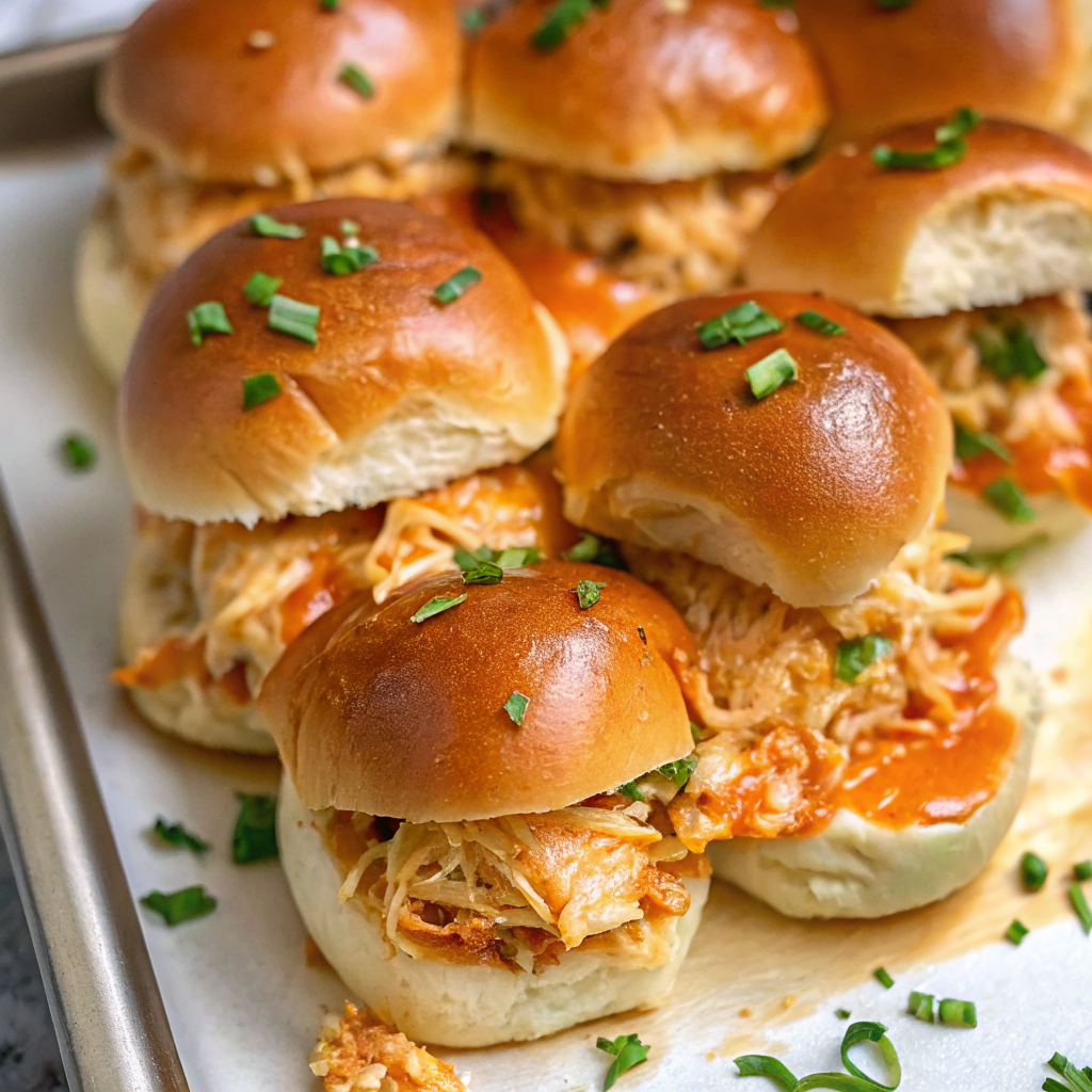 Spicy Buffalo Chicken Sliders