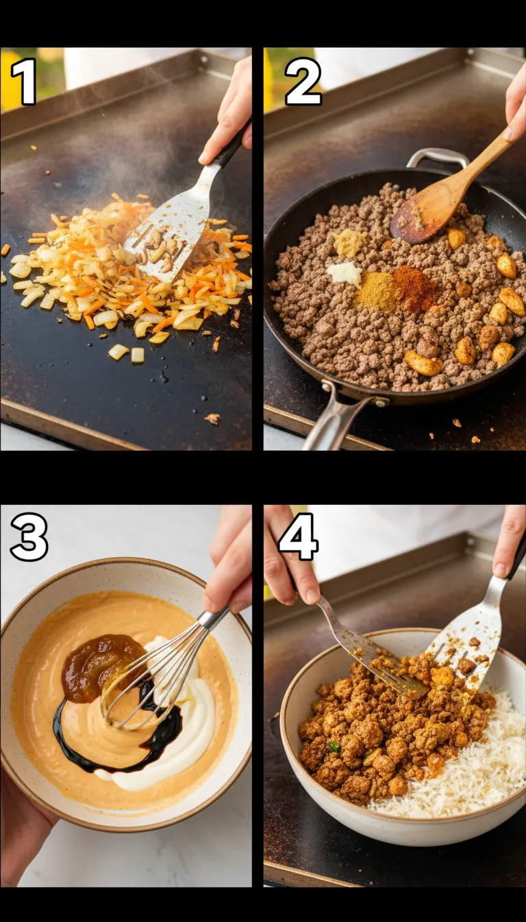 Blackstone Indian Spiced Rice Bowls Step-by-Step