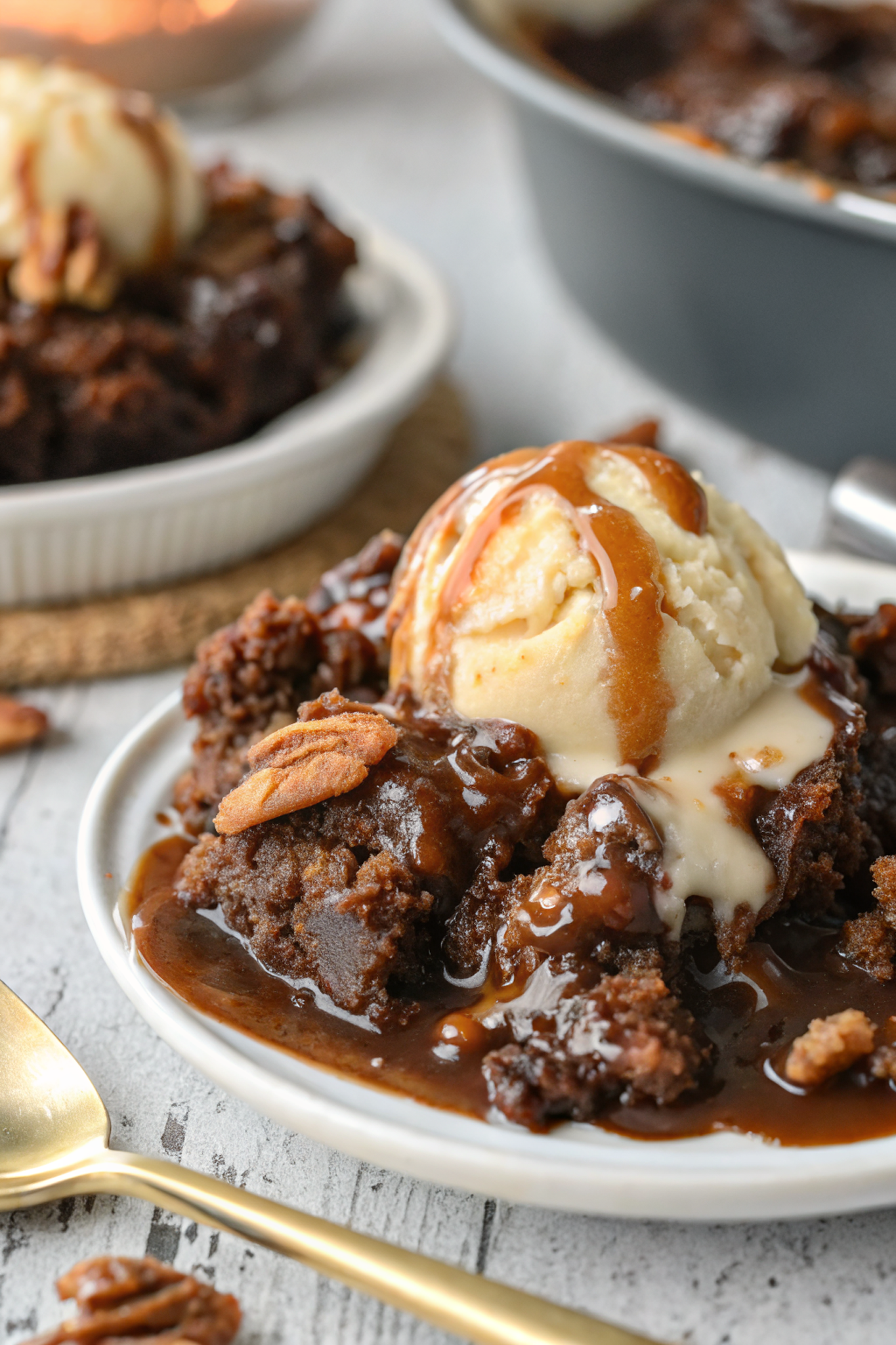 Chocolate Turtle Cobbler