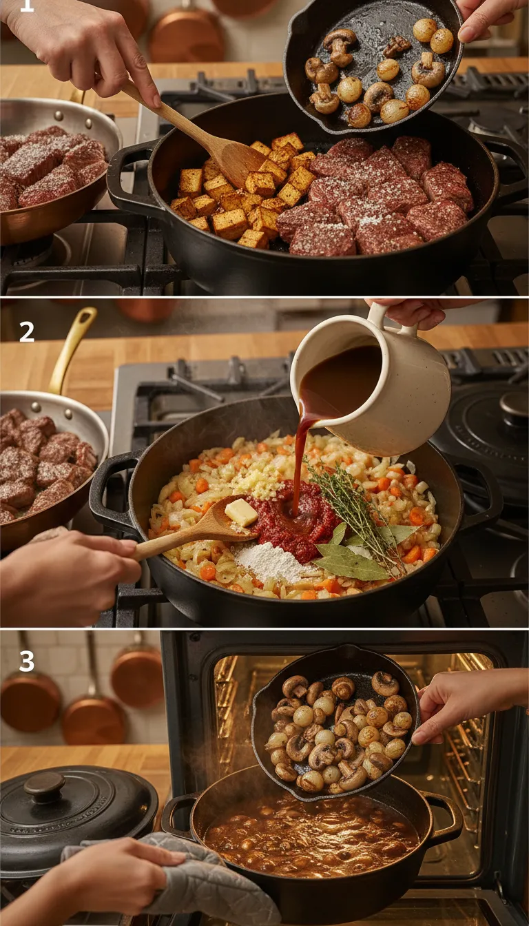 Classic Beef Bourguignon Step-by-Step