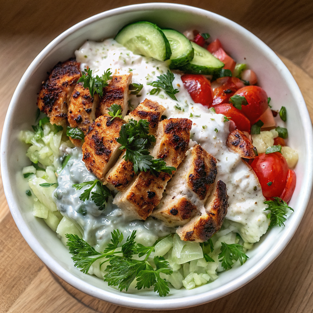 Delicious Chicken Tzatziki Bowls