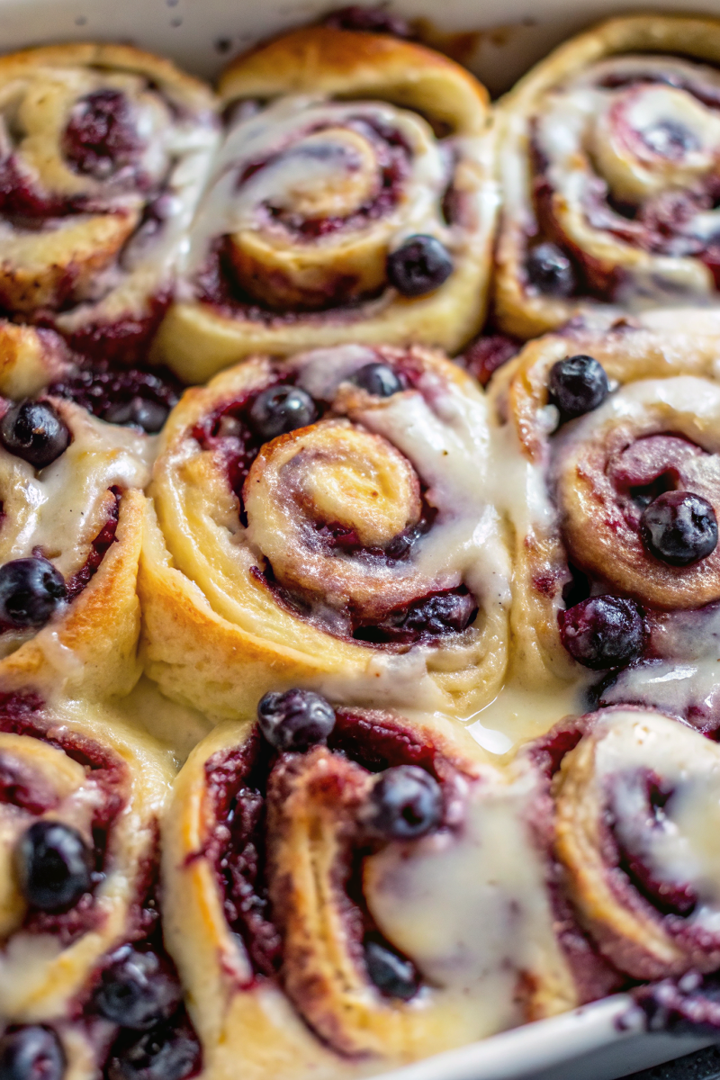 Blueberry Lemon Cinnamon Rolls