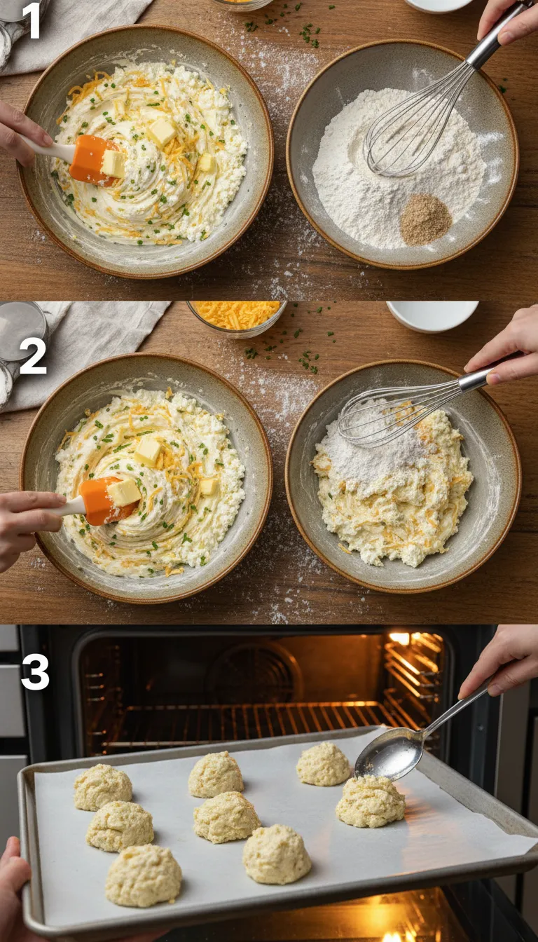 High-Protein Cottage Cheese Biscuits Step-by-Step