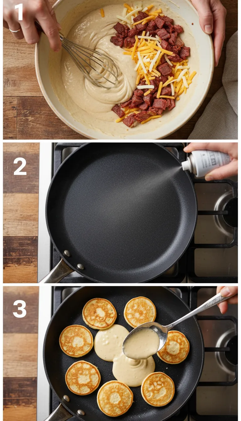 High Protein McGriddle Bites Step-by-Step