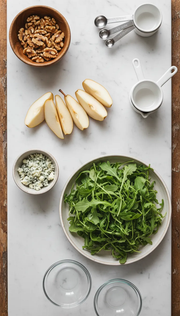 Arugula Pear Salad Ingredients