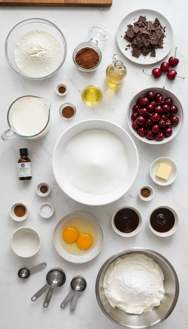 BlackForest Cake Ingredients