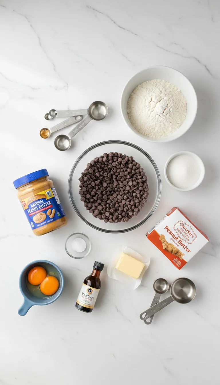 Chocolate Peanut Butter Filled Cookies Ingredients