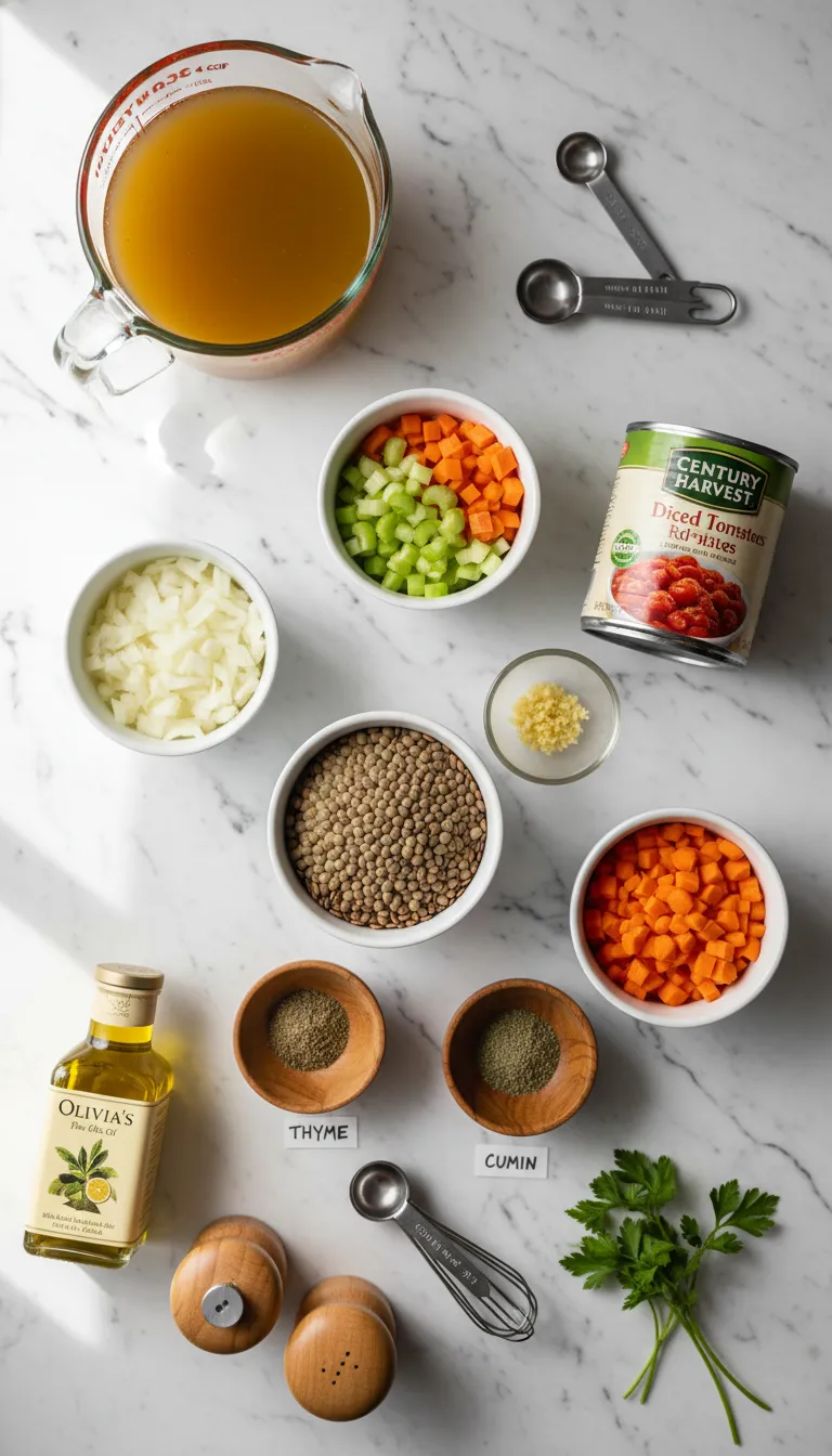 Comforting Lentil Casserole Ingredients