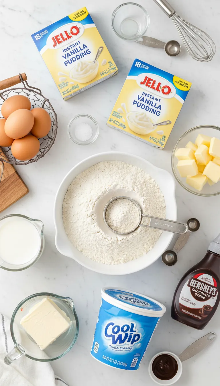 Cream Puff Cake Ingredients