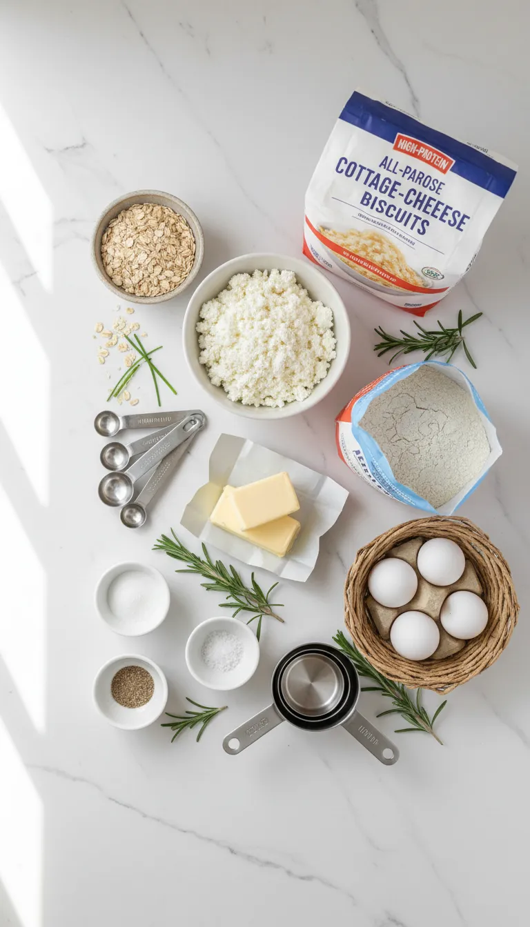 High-Protein Cottage Cheese Biscuits Ingredients