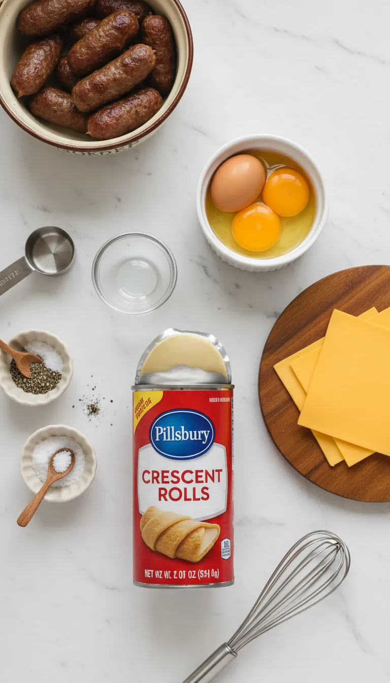 Smoked Beef and Cheese Breakfast Roll-Ups Ingredients