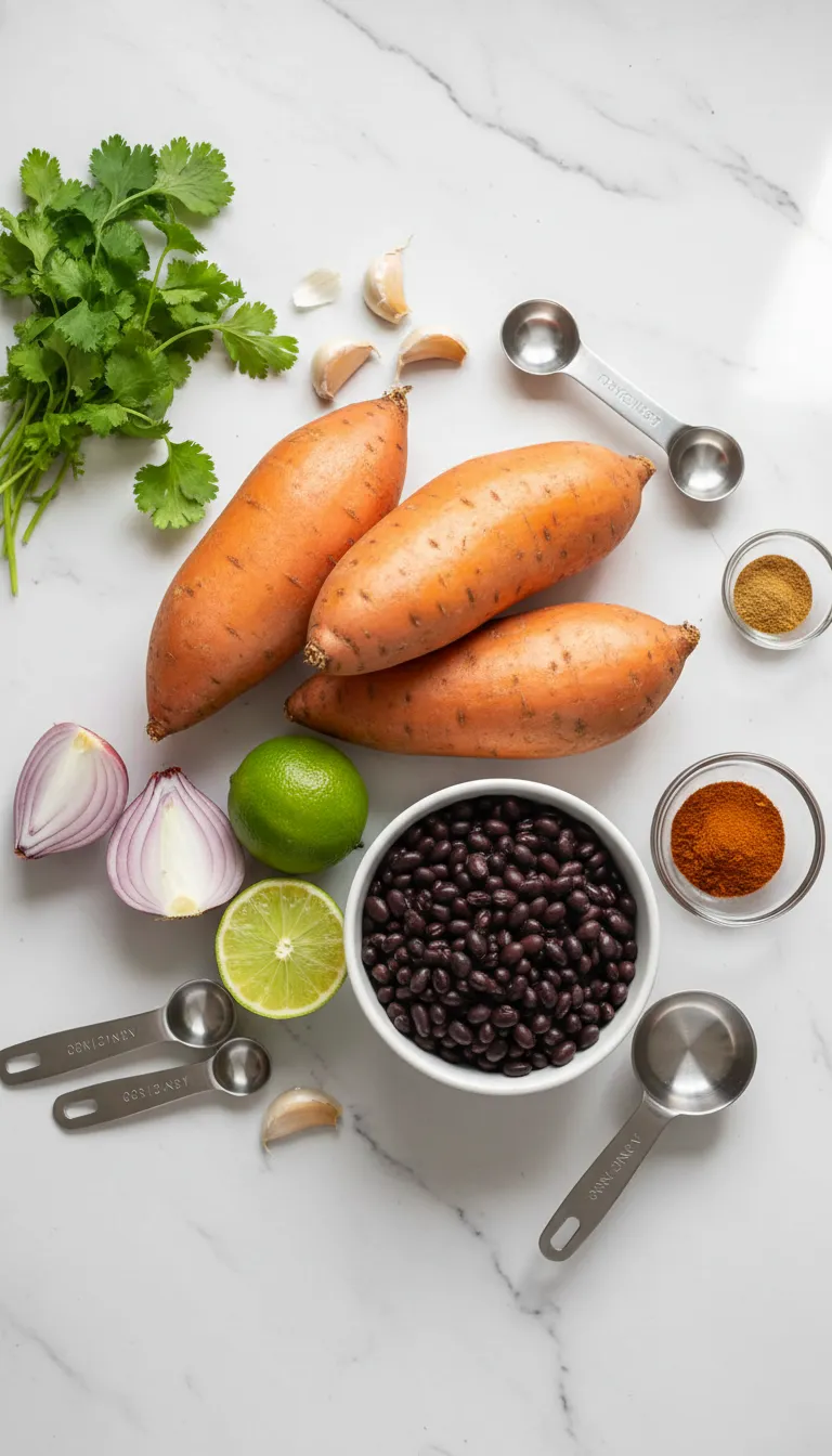 Sweet Potato and Black Bean Soup Ingredients