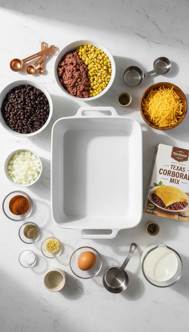 Texas Tamale Pie Casserole Ingredients