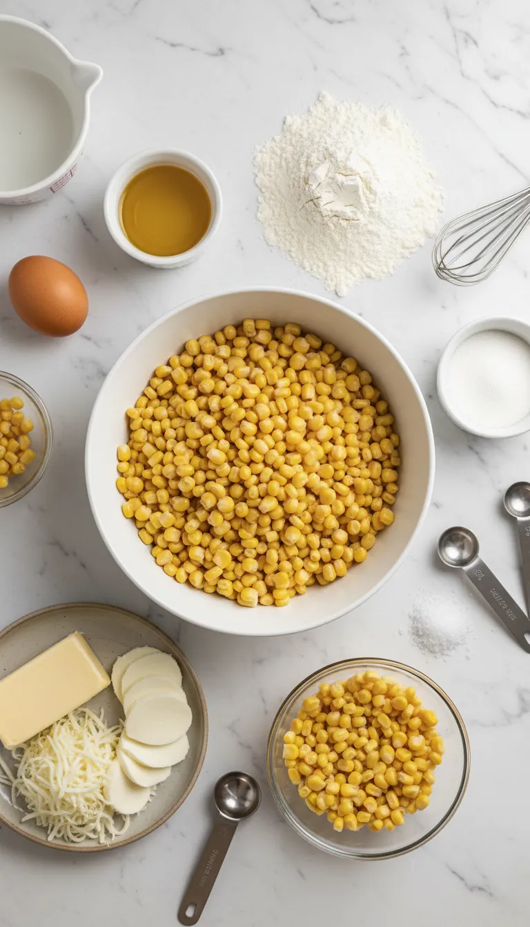 Venezuelan Sweet Corn Cachapas Ingredients