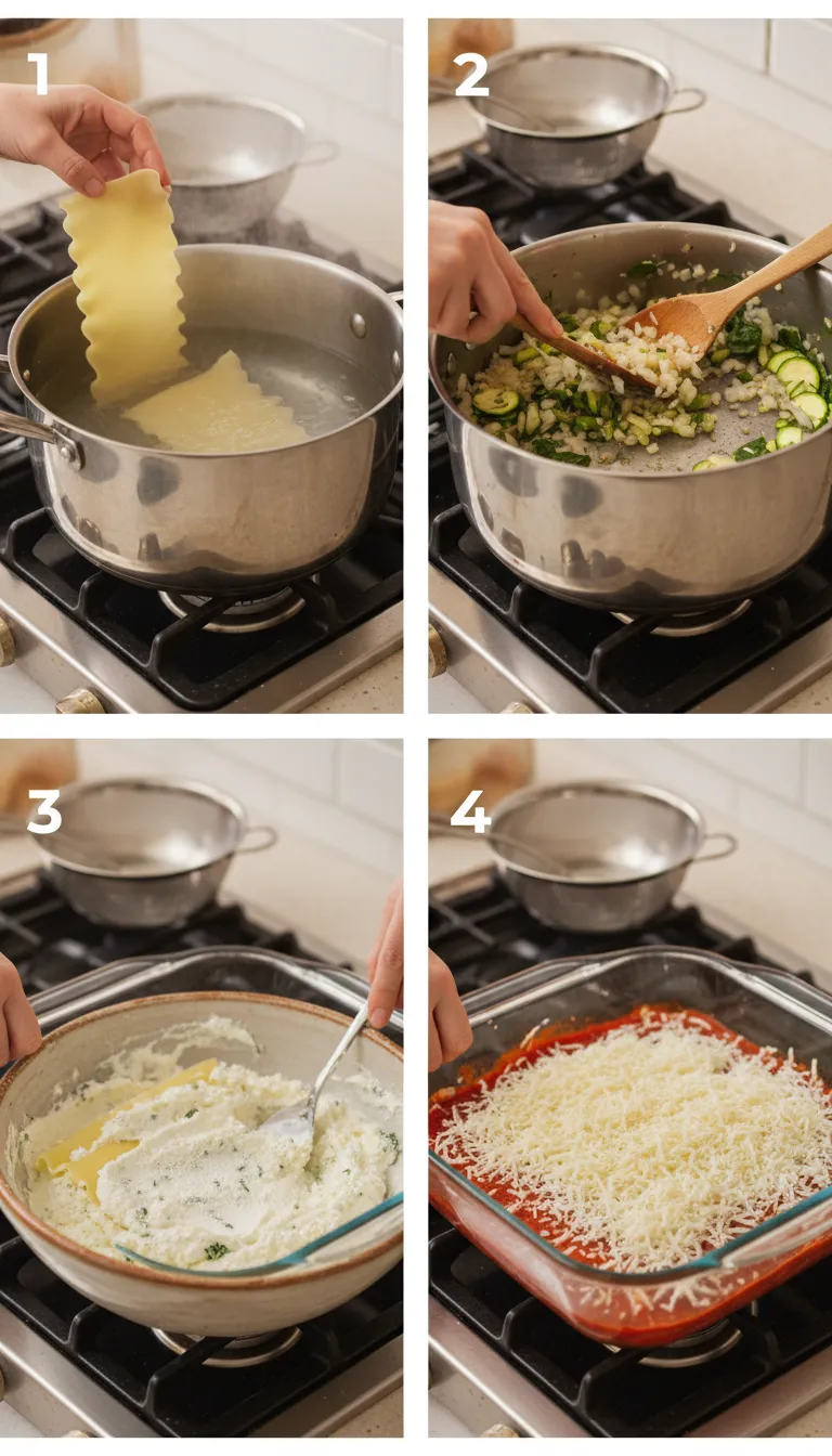 Spring Vegetable Lasagna Step-by-Step
