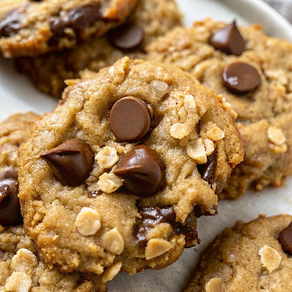 Peanut Butter Oatmeal Chocolate Chip Cookies