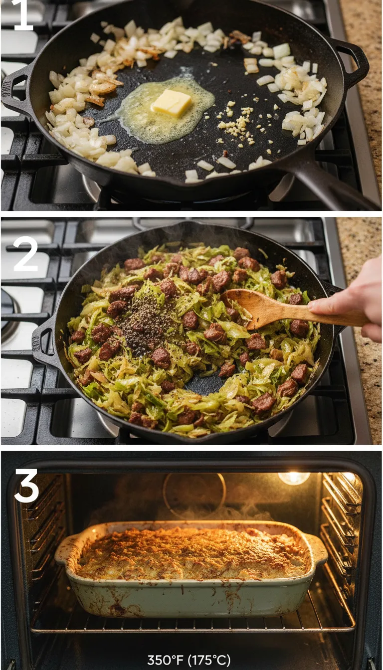 Sauerkraut Casserole Step-by-Step
