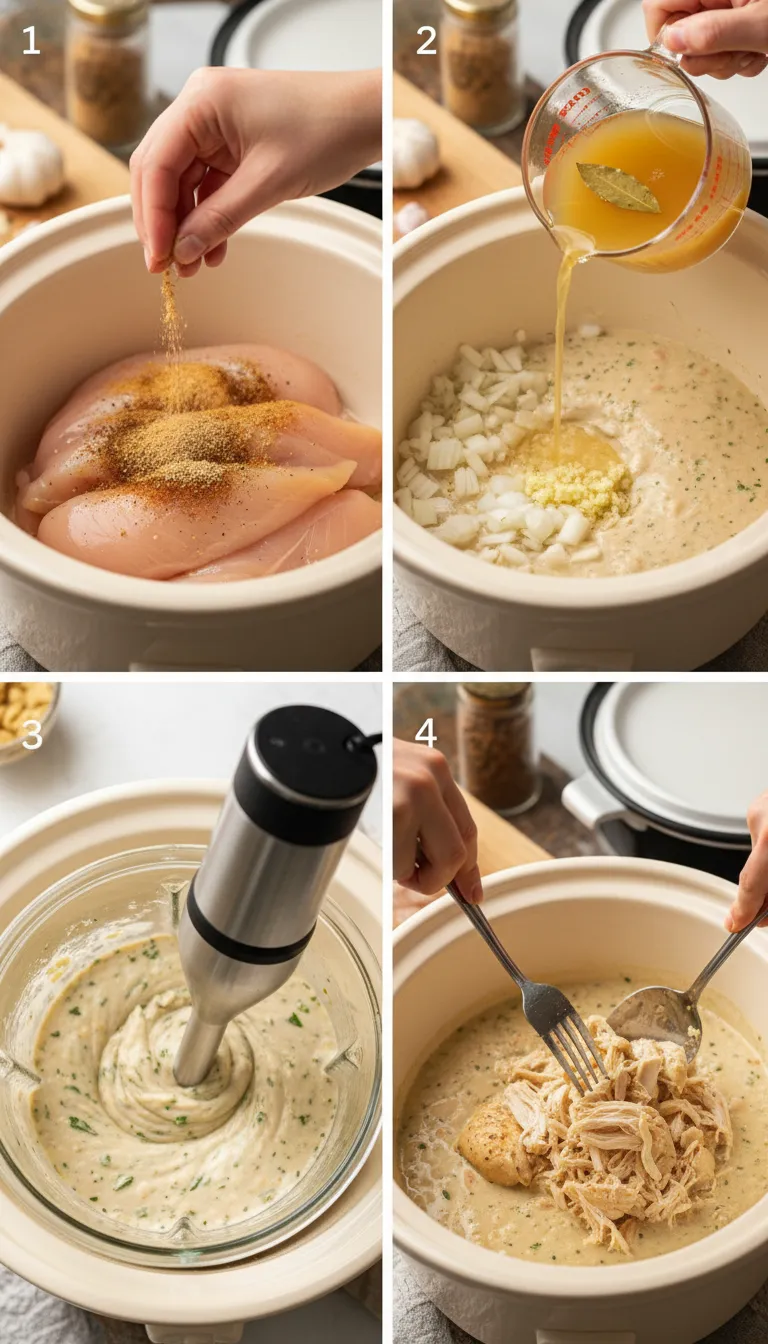 Slow Cooker White Chicken Chili Recipe Step-by-Step