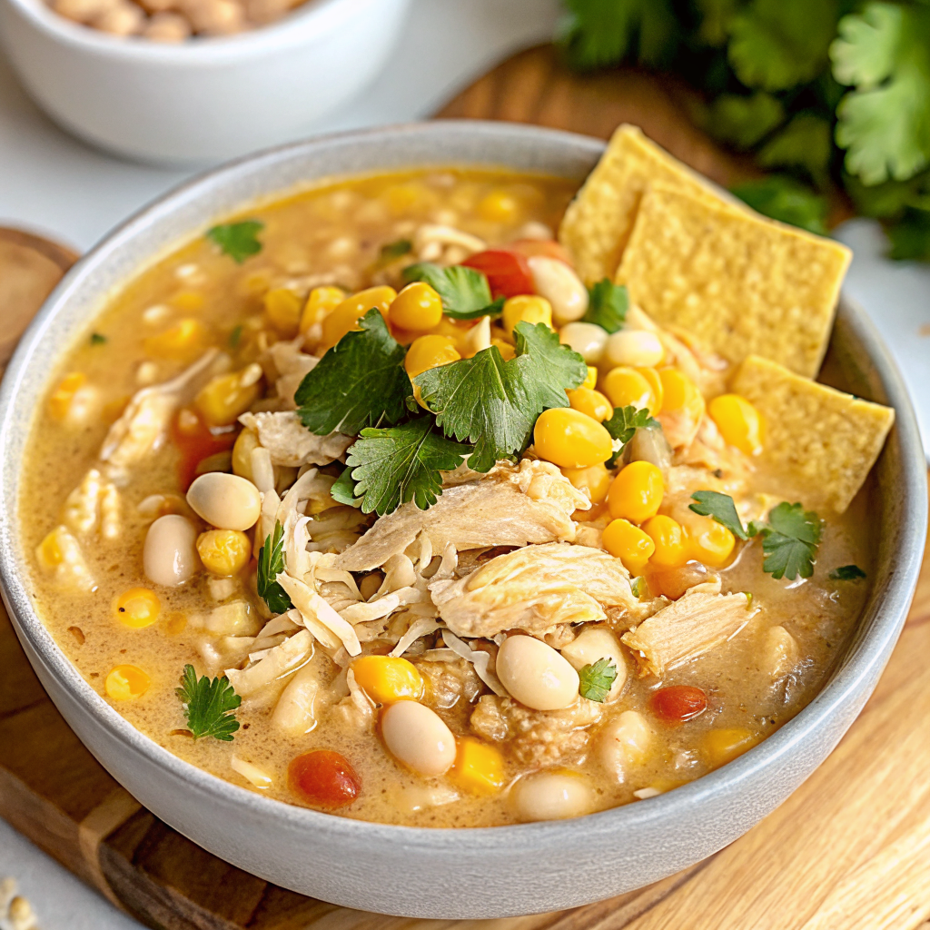 Slow Cooker White Chicken Chili Recipe
