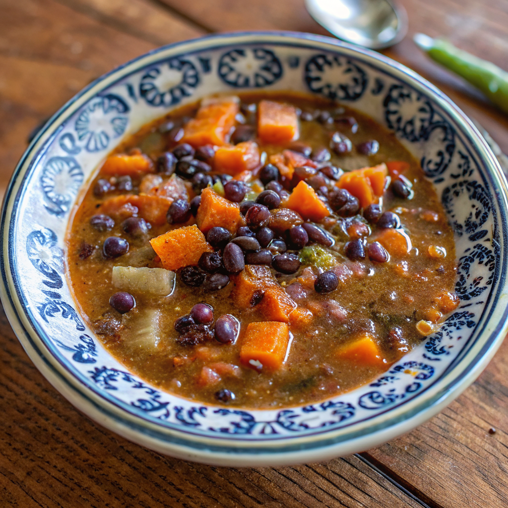 Sweet Potato and Black Bean Soup