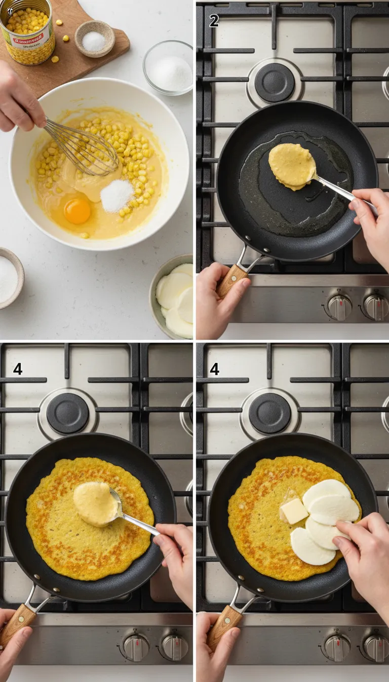 Venezuelan Sweet Corn Cachapas Step-by-Step