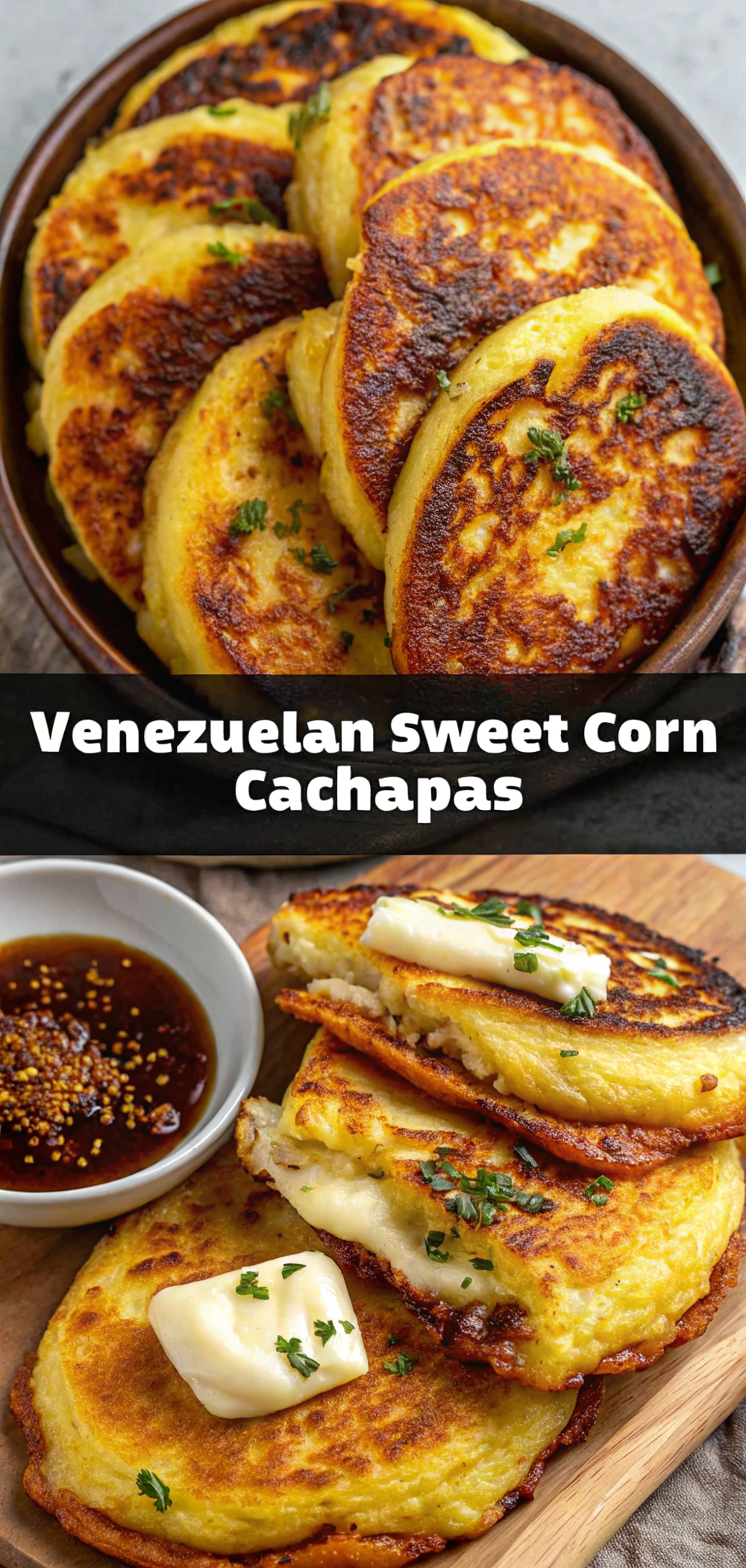 Venezuelan Sweet Corn Cachapas