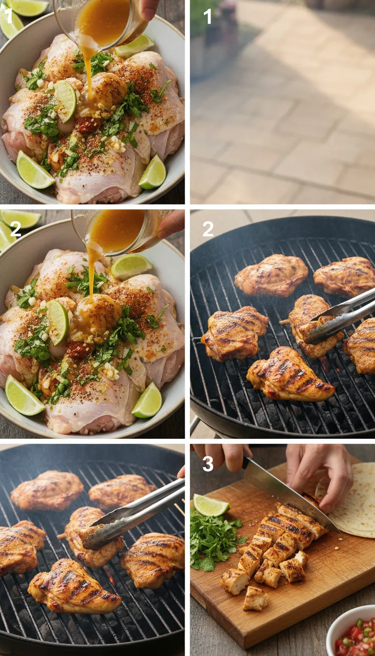 Grilled Chicken Street Tacos Step-by-Step